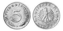 5 Рейхспфенниг Третий рейх (1933-1945) Цинк 