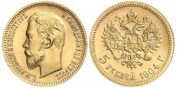 5 Рубль Российская империя (1720-1917) Золото Николай II (1868-1918)
