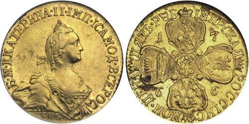 5 Рубль Російська імперія (1720-1917) Золото Катерина II (1729-1796)