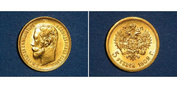 5 Рубль Російська імперія (1720-1917) Золото Микола II (1868-1918)