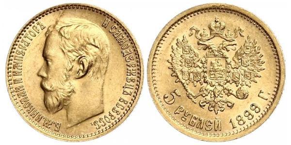 5 Рубль Російська імперія (1720-1917) Золото Микола II (1868-1918)