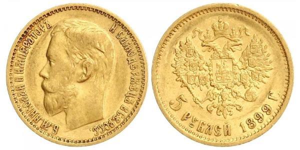 5 Рубль Російська імперія (1720-1917) Золото Микола II (1868-1918)