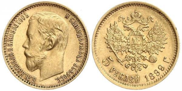 5 Рубль Російська імперія (1720-1917) Золото Микола II (1868-1918)