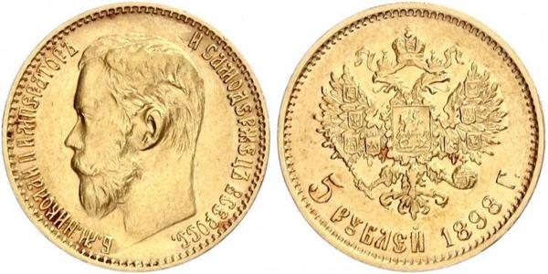 5 Рубль Російська імперія (1720-1917) Золото Микола II (1868-1918)