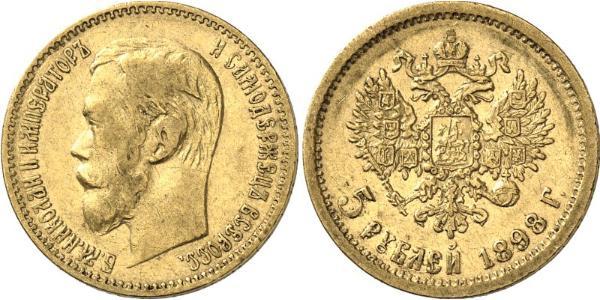 5 Рубль Російська імперія (1720-1917) Золото Микола II (1868-1918)