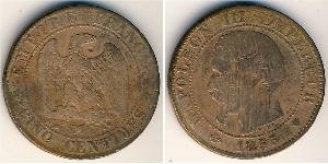 5 Сантим Франция Бронза Наполеон III Бонапарт (1808-1873)