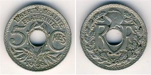 5 Сент Третья французская республика (1870-1940)  Бронза/Никель 