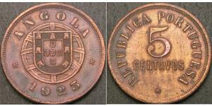 5 Сентаво Португалия / Portuguese Angola (1575-1975) Бронза 