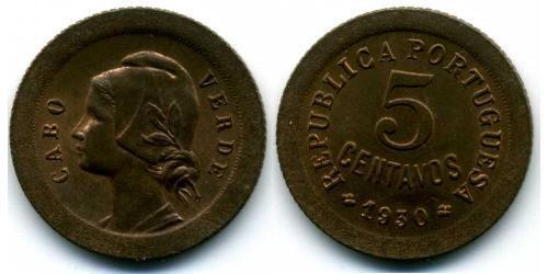 5 Сентаво Португалія / Кабо Верде (1456 - 1975) Бронза 