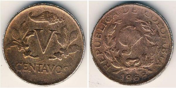 5 Сентаво Республіка Колумбія (1886 - ) Бронза 