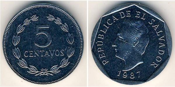 5 Сентаво Сальвадор Нержавеющая сталь 