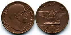 5 Сентесимо Kingdom of Italy (1861-1946) Бронза/Алюминий 