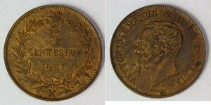 5 Сентесімо Kingdom of Italy (1861-1946) Бронза 