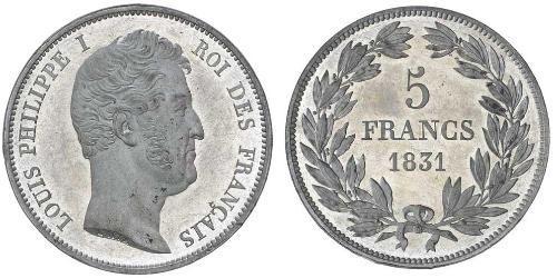 5 Франк July Monarchy (1830-1848)  Луі-Філіп I (1773 -1850)