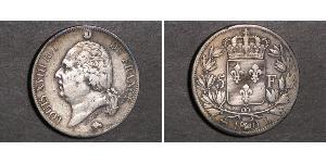 5 Франк Kingdom of France (1815-1830) Серебро 