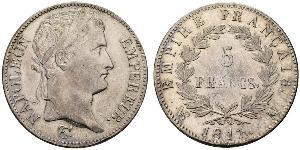 5 Франк Первая Французская империя (1804-1814) Серебро Наполеон I(1769 - 1821)