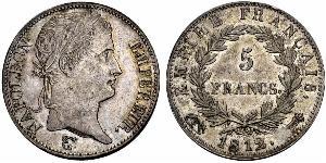 5 Франк Первая Французская империя (1804-1814) Серебро Наполеон I(1769 - 1821)
