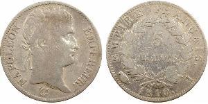 5 Франк Первая Французская империя (1804-1814) Серебро Наполеон I(1769 - 1821)