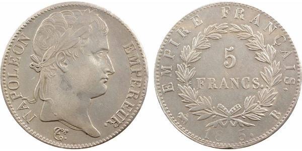 5 Франк Первая Французская империя (1804-1814) Серебро Наполеон I(1769 - 1821)