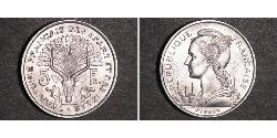 5 Франк Французская Западная Африка (1895-1958) Серебро 