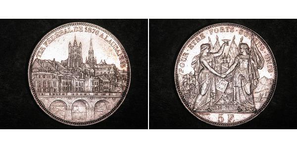 5 Франк Швейцария Серебро 