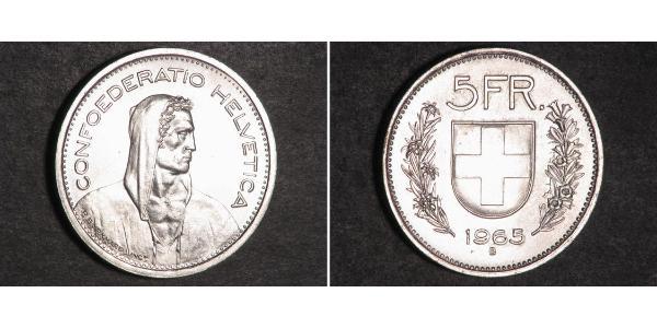 5 Франк Швейцария Серебро 