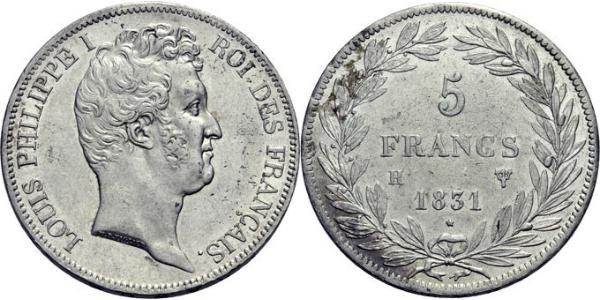 5 Франк July Monarchy (1830-1848) Срібло Луі-Філіп I (1773 -1850)