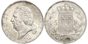 5 Франк Kingdom of France (1815-1830) Срібло 