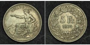 5 Франк Швейцарія Срібло 