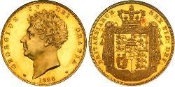 5 Фунт Сполучене королівство Великобританії та Ірландії (1801-1922) Золото Георг IV (1762-1830)