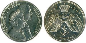 5 Фунт Великобритания (1922-) Никель/Медь Елизавета II (1926-2022)