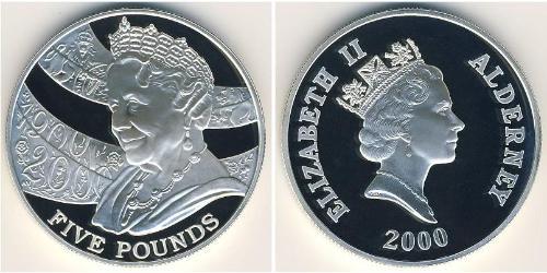 5 Фунт  Срібло Єлизавета II (1926-2022)