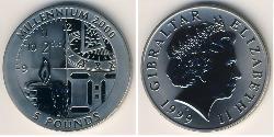 5 Фунт Гібралтар Срібло Єлизавета II (1926-2022)