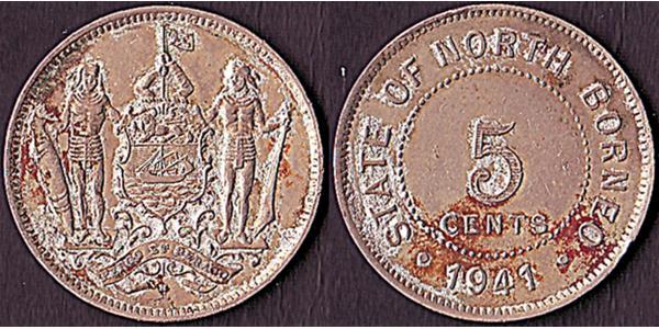 5 Цент Північний Борнео (1882-1963)  