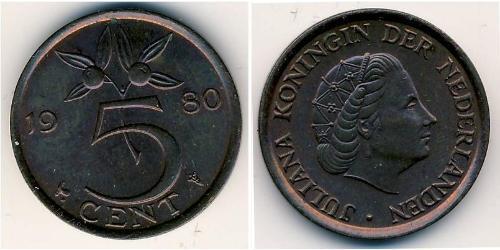 5 Цент Королевство Нидерланды (1815 - ) Бронза 