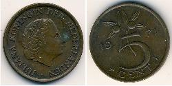 5 Цент Королівство Нідерланди (1815 - ) Бронза 