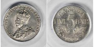 5 Цент Канада Никель Георг V (1865-1936)