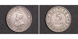 5 Цент Британский Гондурас (1862-1981) Никель/Медь Георг V (1865-1936)