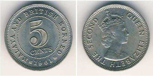 5 Цент Малайская Федерация (1948 - 1963) Никель/Медь 