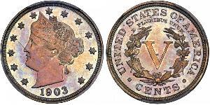 5 Цент США (1776 - ) Никель/Медь 