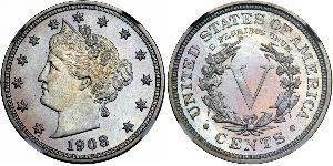 5 Цент США (1776 - ) Никель/Медь 