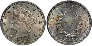 5 Цент США (1776 - ) Никель/Медь 