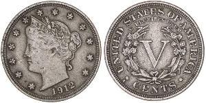 5 Цент США (1776 - ) Никель/Медь 