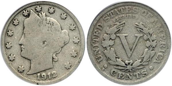 5 Цент США (1776 - ) Никель/Медь 