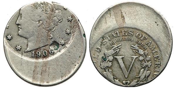 5 Цент США (1776 - ) Никель/Медь 