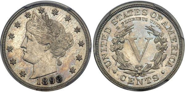 5 Цент США (1776 - ) Никель/Медь 