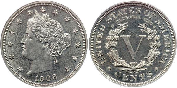 5 Цент США (1776 - ) Никель/Медь 