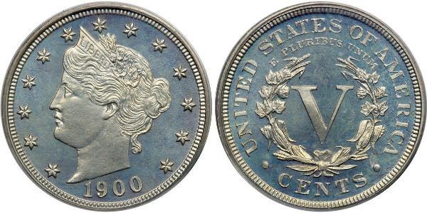 5 Цент США (1776 - ) Никель/Медь 