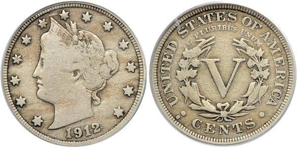 5 Цент США (1776 - ) Никель/Медь 