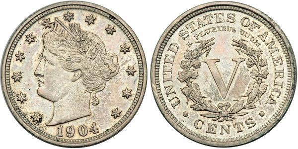 5 Цент США (1776 - ) Никель/Медь 
